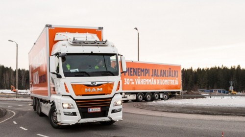 Kesko Group reduceert CO2-uitstoot met extra lange MAN-trucks