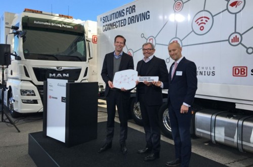 DB Schenker en MAN starten platooning-praktijktest