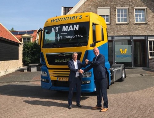 Wemmers Tanktransport neemt 100ste MAN in gebruik