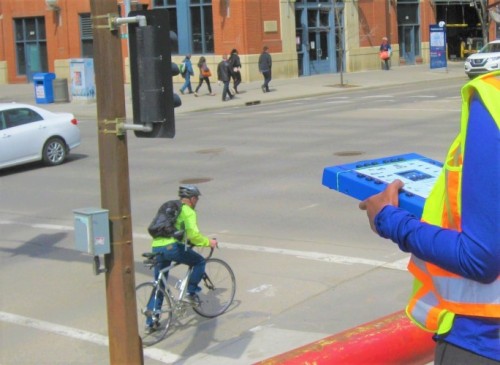Data collector counting road users