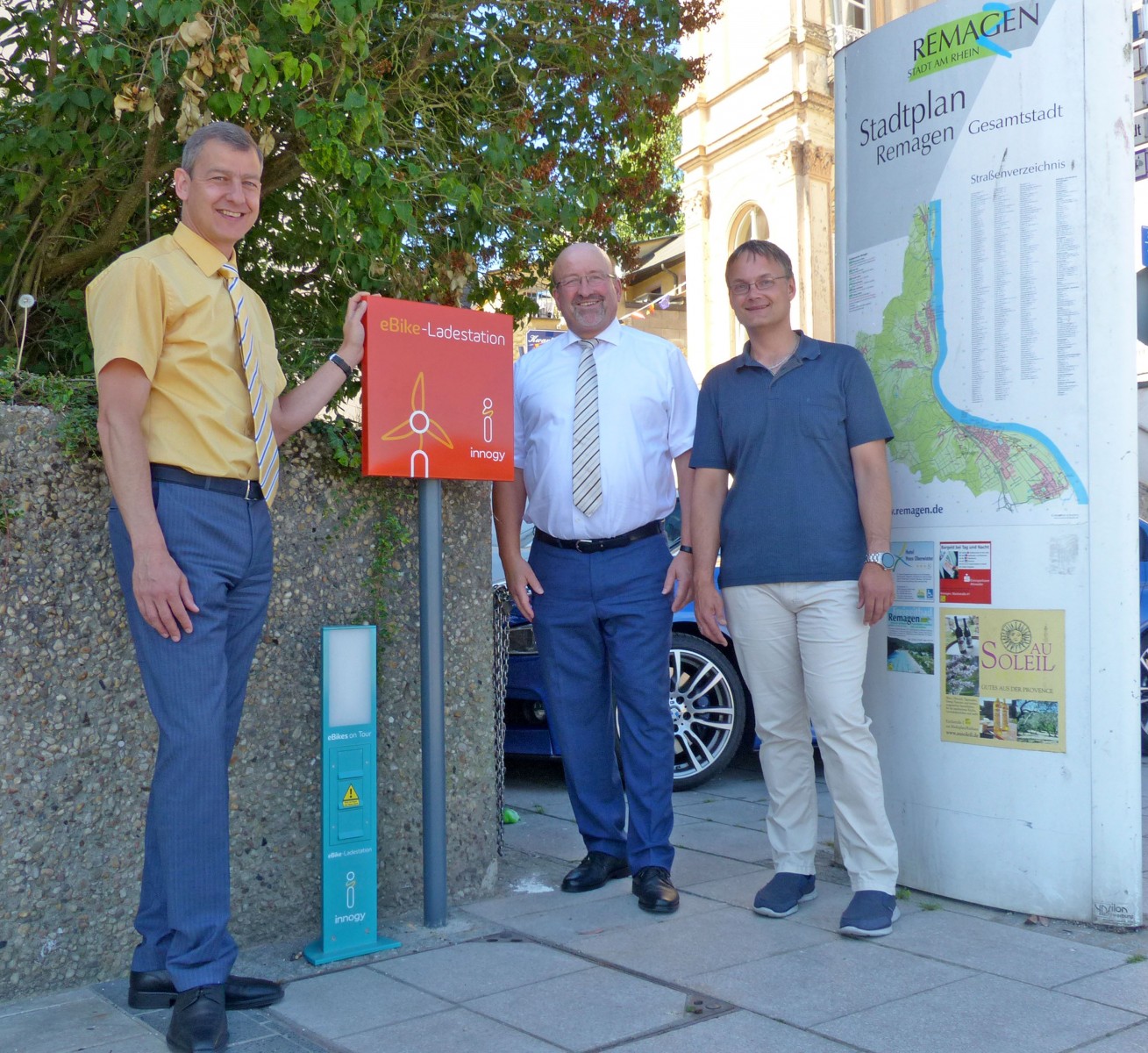 Foto innogy Remagen EBike Ladesäule Foto innogy Remagen EBike Ladesäule