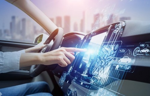 ace mobility - futuristic vehicle and graphical user interface(GUI). intelligent car. connected car. Internet of Things. Heads up display(HUD). ace mobility