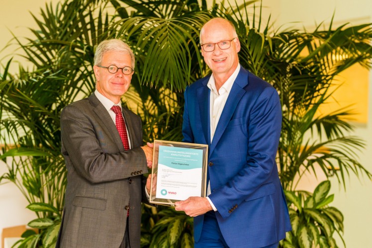 NVAO uitreiking certificaat