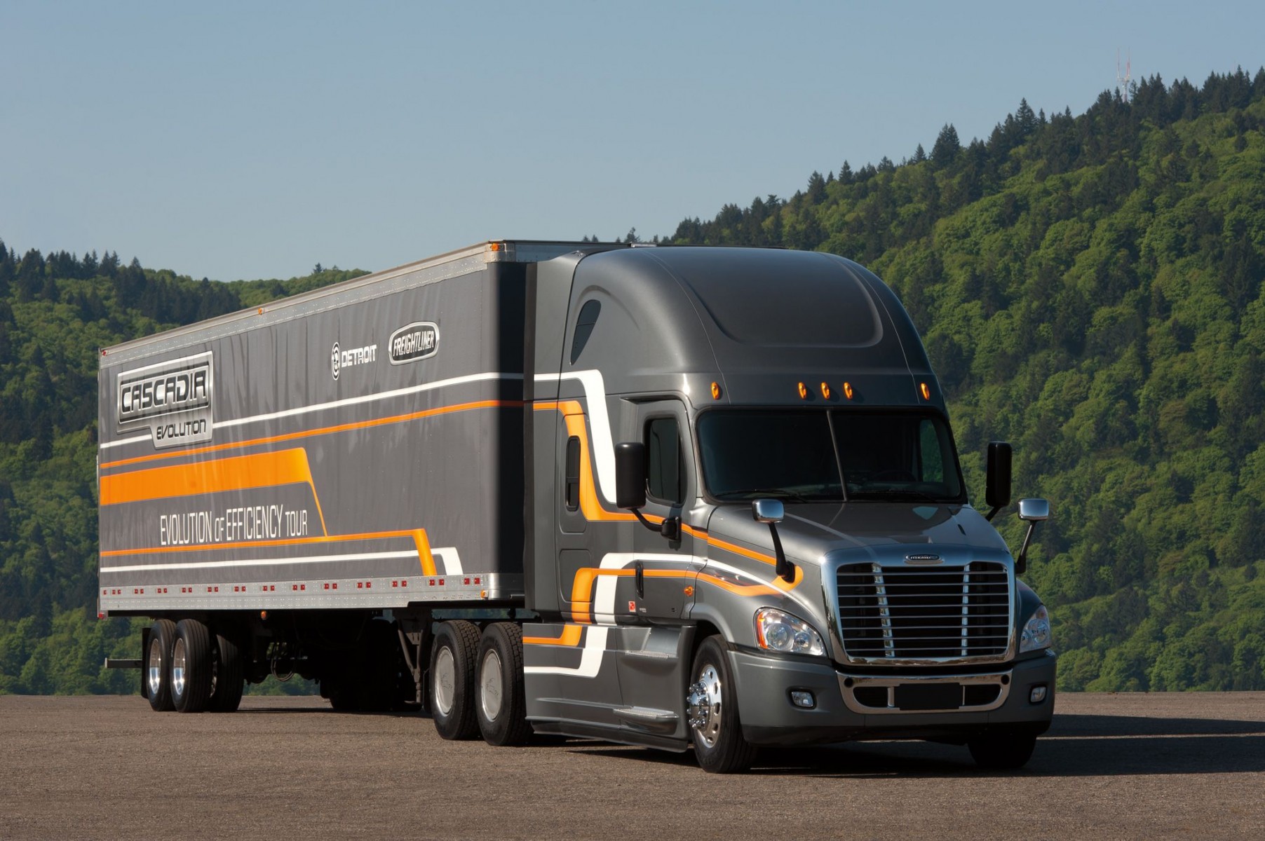 Nieuwe Freightliner Cascadia 'Evolution': tot zeven procent minder verbruik Voortrekkersrol voor Daimler's Amerikaanse bedrijfswagenmerk Freightliner bij Greenhouse Gas 2014-norm (GHG14) Blik in de toekomst: Freightliner Cascadia Evolution bereikt uitstekende verbruikswaarde van 22 liter per 100 km Succesvolle langeafstandstest met aardgastruck Nieuwe Freightliner Cascadia 'Evolution': tot zeven procent minder verbruik Voortrekkersrol voor Daimler's Amerikaanse bedrijfswagenmerk Freightliner bij Greenhouse Gas 2014-norm (GHG14) Blik in de toekomst: Freightliner Cascadia Evolution bereikt uitstekende verbruikswaarde van 22 liter per 100 km Succesvolle langeafstandstest met aardgastruck