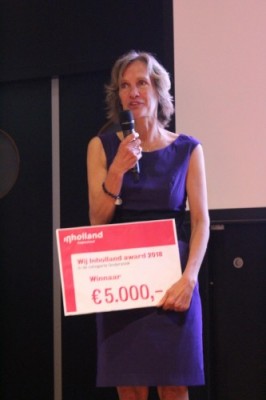 Wij Inholland award Onderzoek - Petra Boersma winnaar Wij Inholland award Onderzoek 2018 Wij Inholland award Onderzoek