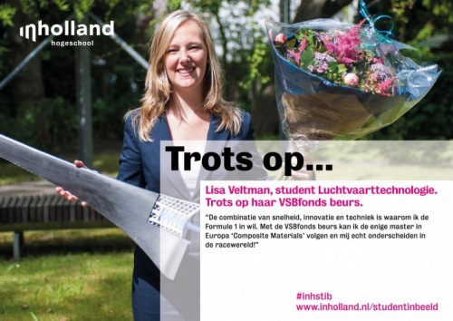 Lisa Veltman, student Luchtvaarttechnologie - Trots op... Lisa Veltman, student Luchtvaarttechnologie