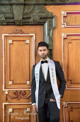 Sagar Bhageloe - finale Mister International Netherlands Sagar Bhageloe