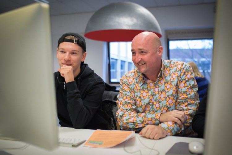 Teamleider+Michael+Hendriks+%28rechts%29+van+de+opleiding+Communicatie+van+Inholland+Diemen