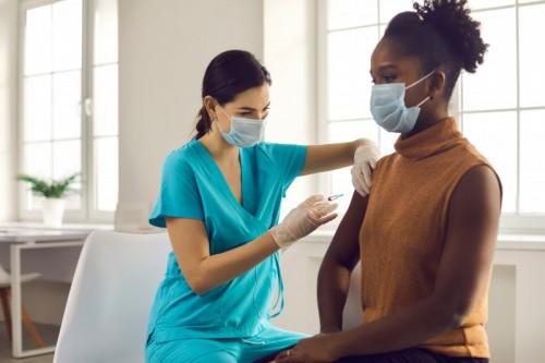 COVID vaccine woman COVID vaccine woman
