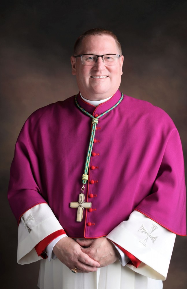 Bishop Lou Tylka cross