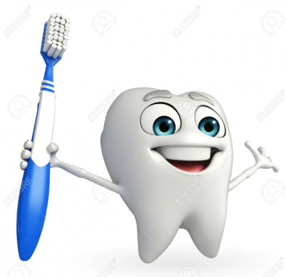 Happy Tooth with Toothbrush Happy Tooth with Toothbrush