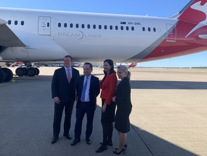 Qantas announcement at BNE