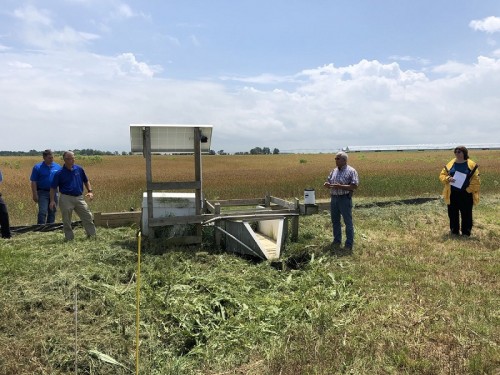 Visiting the Agricultural Monitoring Station at McClure Farms in Grover Hill. McClure Farms