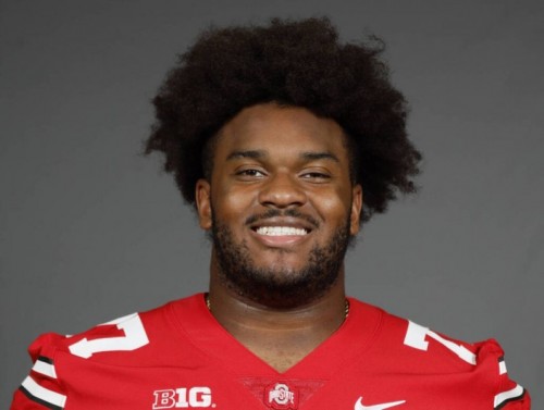 Paris Johnson Jr. - Ohio State football headshots Thursday, July 14, 2022, in Columbus, Ohio. (Photo/Jay LaPrete) Paris Johnson Jr.