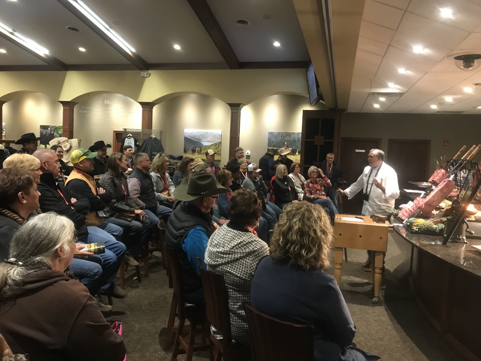 Angus farmers visit Culinary Center Angus farmers visit Culinary Center