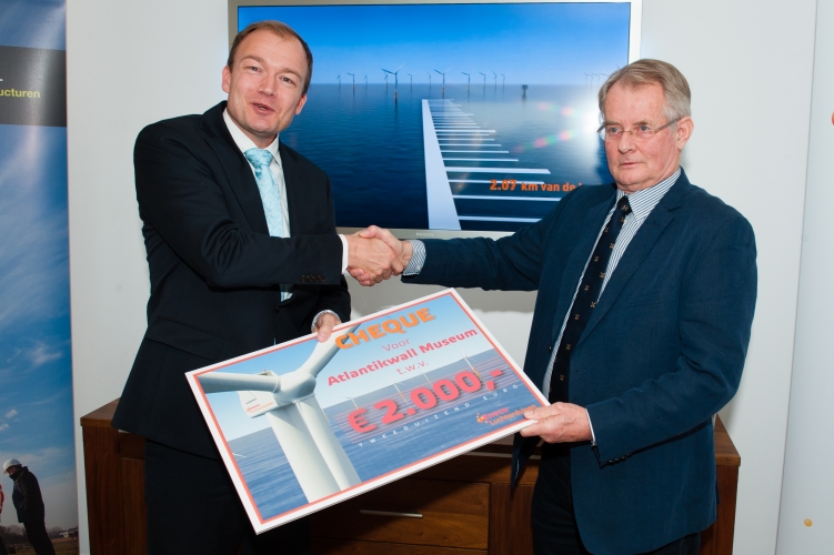 Cheque voor Atlantikwallmuseum