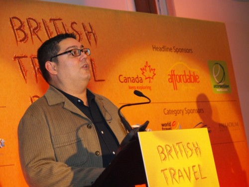 Remy Arroyo at the Travel Press Awards 2012 - Please note, this image can only be reproduced for press and communications purposes. When using images, please credit Andy Huntley Remy Arroyo at the Travel Press Awards 2012
