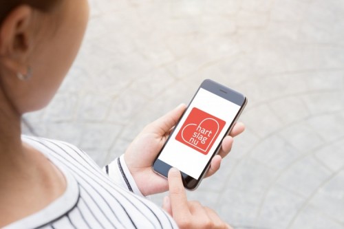Foto Hartslag Nu op smartphone - Foto Hartslag Nu op smartphone