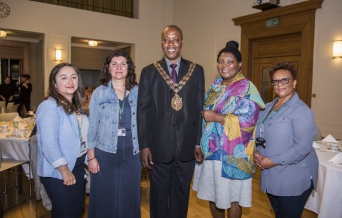Cllr Clark and Hackney Speaker Cllr Adams with the Shared Lives carers in Hackney Cllr Clark and Hackney Speaker Cllr Adams with the Shared Lives carers in Hackney