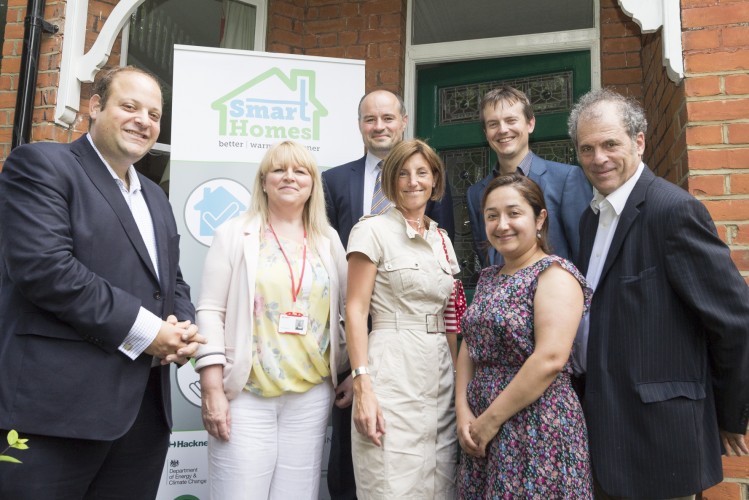 Cllr+Feryal+Demirci+%28front%2C+second+from+right%29+launches+the+Smart+Homes+programme