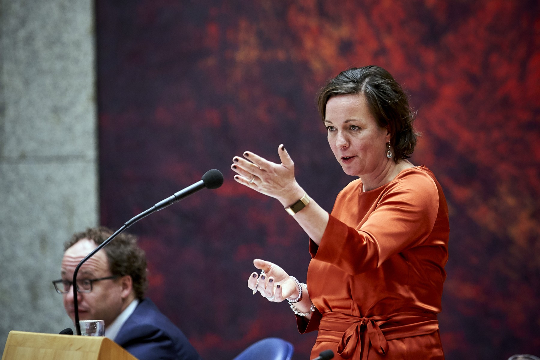 Staatssecretaris tijdens begrotingsbehandeling 2019 Staatssecretaris tijdens begrotingsbehandeling 2019