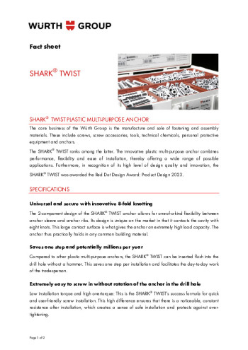 Factsheet: SHARK&reg; TWIST