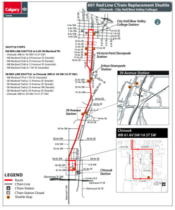 601 Red Line CTrain Shuttle