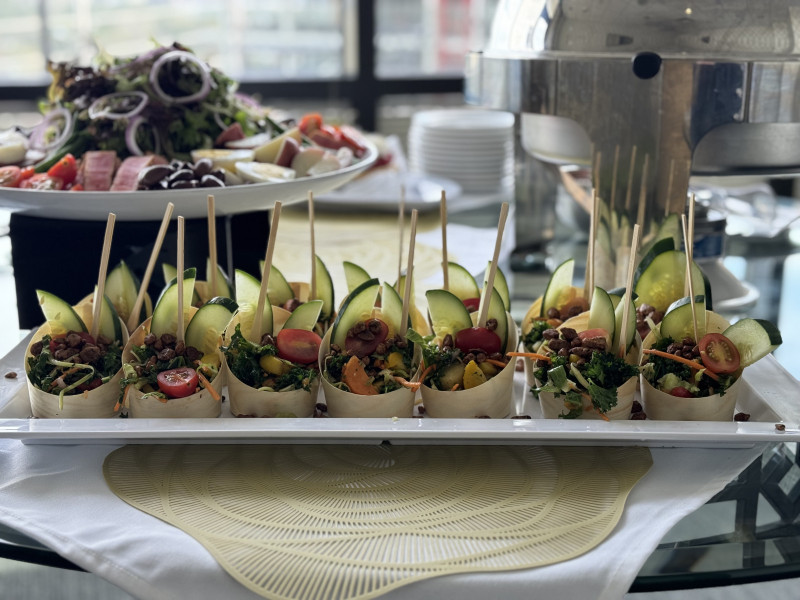 The Food and Nutrition Services team caters special events at Shepherd Center