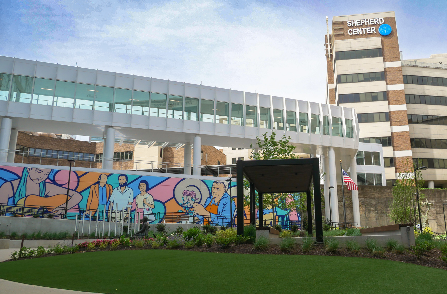 Mural and Courtyard