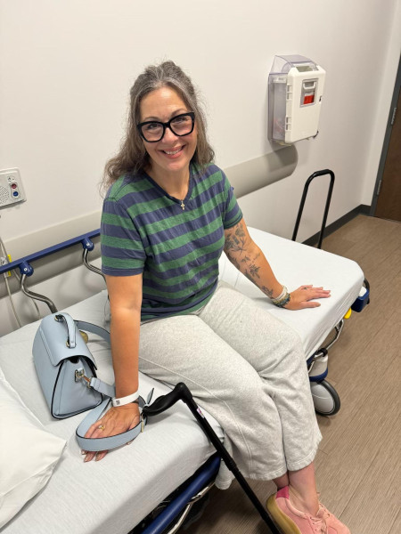 Rachael Welch during an appointment at Shepherd.