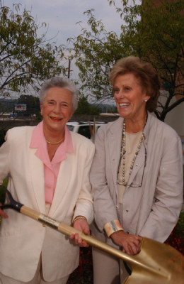 Alana and Jane Woodruff at Groundbreaking