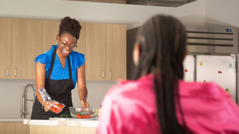 Maya Rashad, MPH, RDN, LD, Cook Children’s dietitian and Nutrition Program coordinator