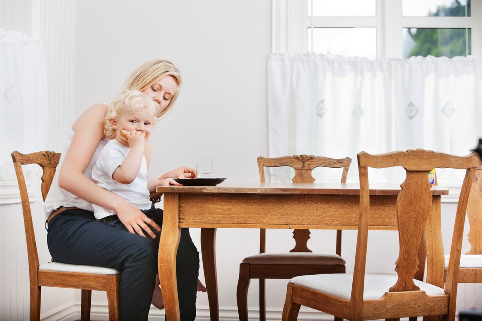 Toddler eating