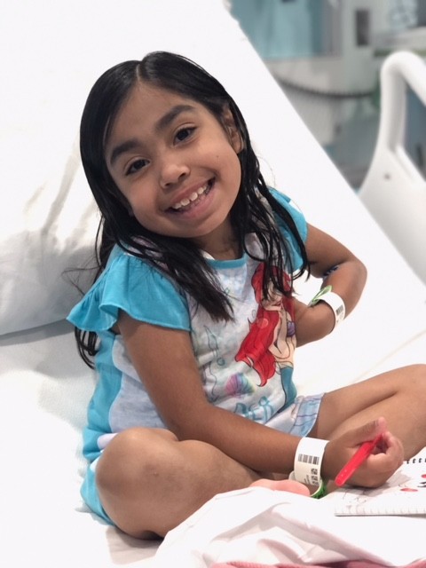 Ellie night before transplant