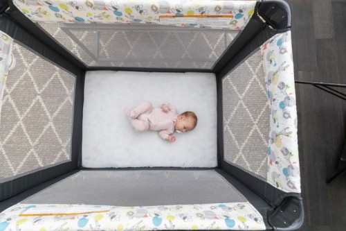 Keep soft objects or loose bedding out of the sleeping area.