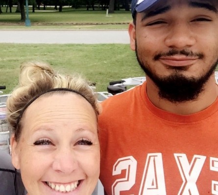 Callie Crow and her son, Drew.