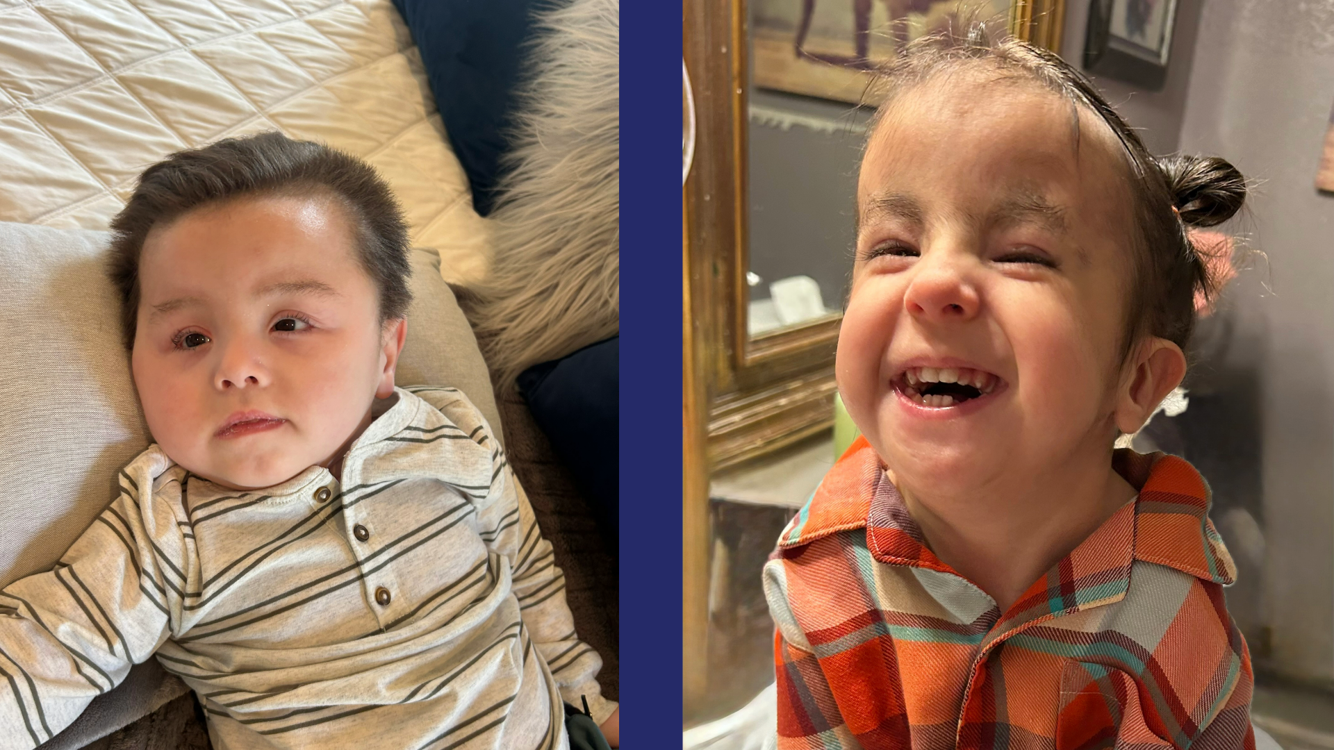 4 歳のエヴァリンと 2 歳のマキシモを紹介します