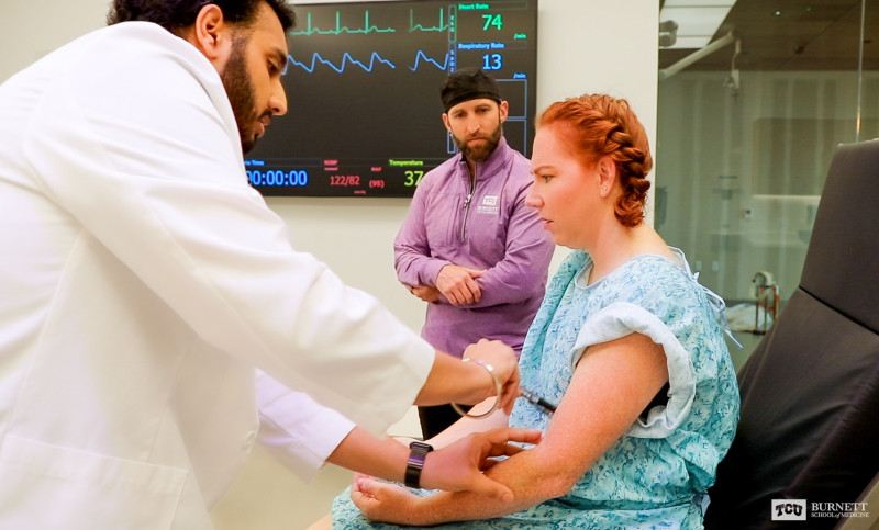Simulation OR Room with Student and Patient with Watermark