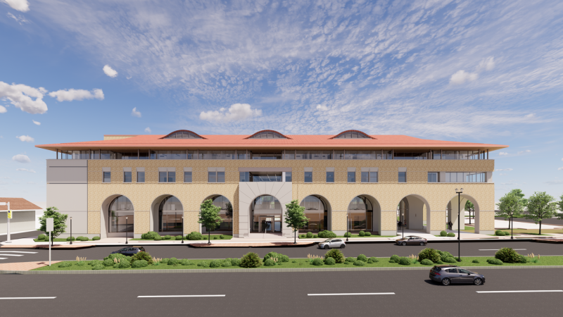 Burnett SOM at TCU Perspective Rendering