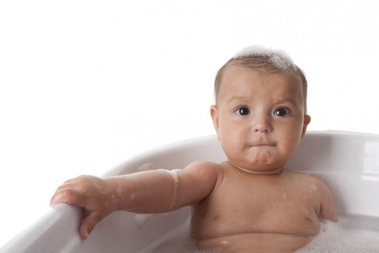 Baby bath picture