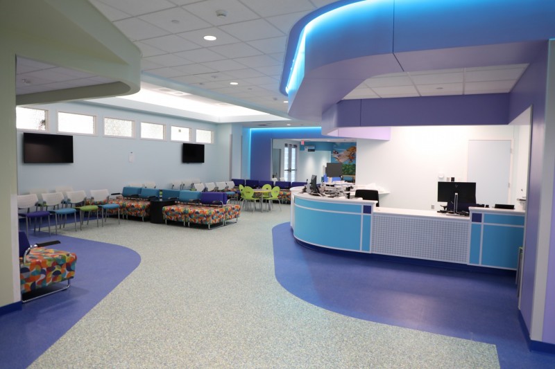 A wide view of the Cook Children's Prosper Emergency Department.