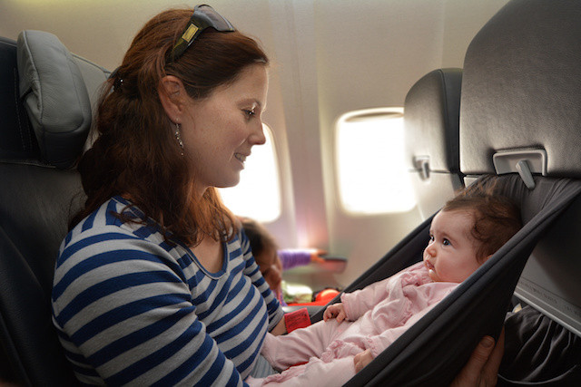 Baby on plane