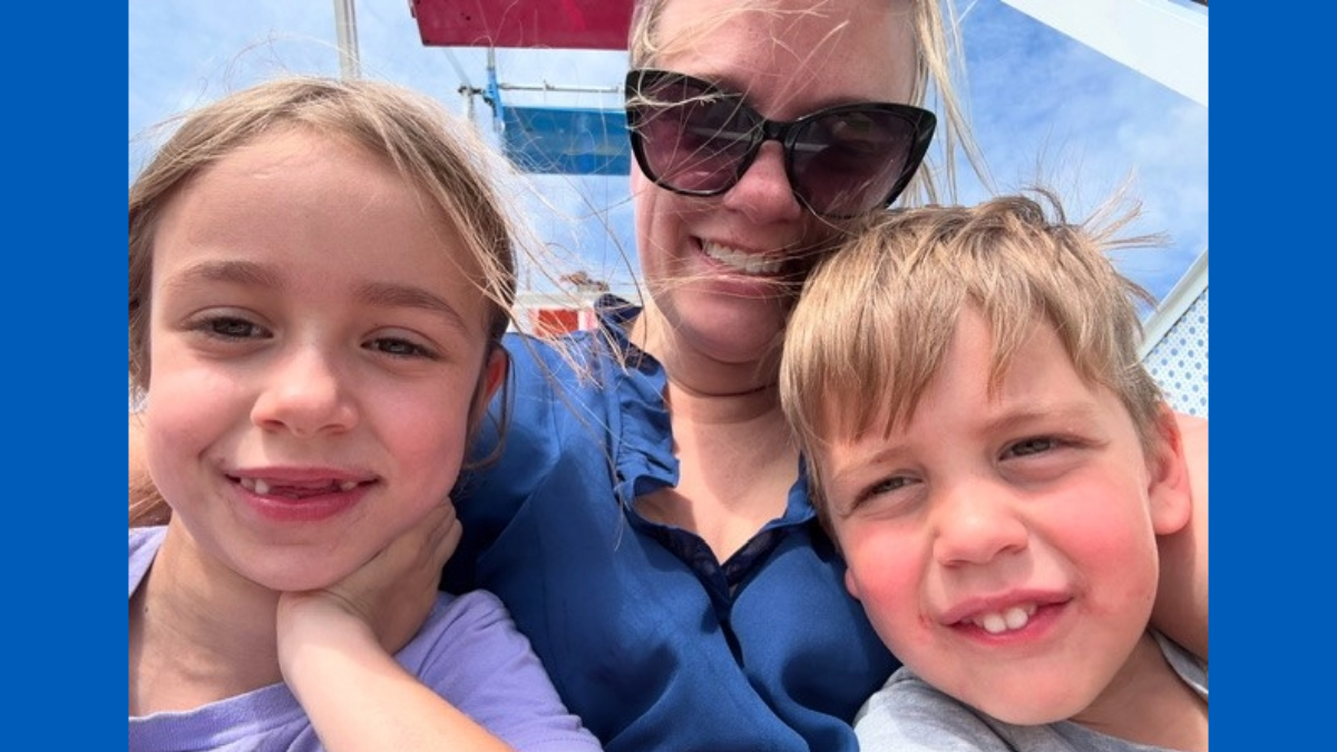 Laura Romano, DO with her children