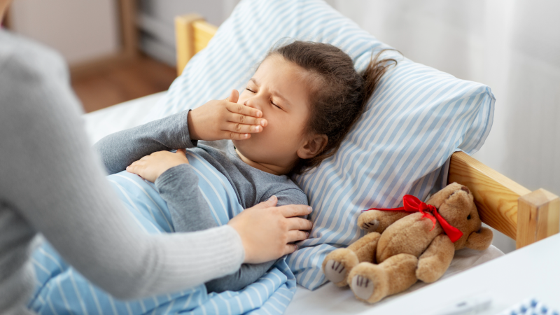 flu sick child