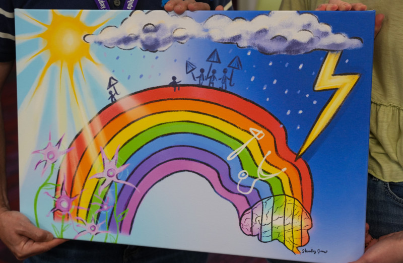 Shanley's art piece donation