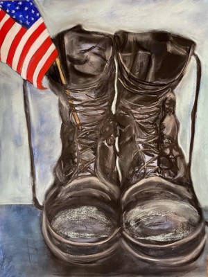 Marilyn Huerta is sharing nearly two dozen pieces of her work through a collection titled “The Red, Pride & Blues of a Military B.R.A.T,” which is part of CSUSM’s&nbsp;University Library Context Exhibit Series.