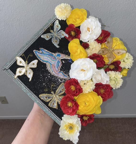 Cheyenne Smith's graduation cap.