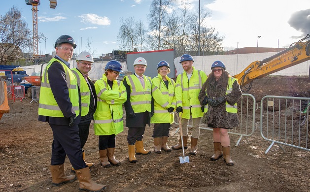 First spade in the ground for the new Charlie Ratchford Centre