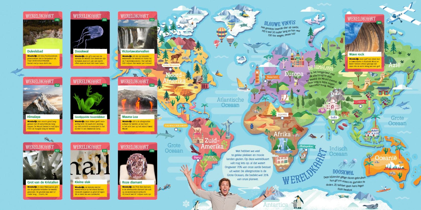 Freek Vonk wereldkaart