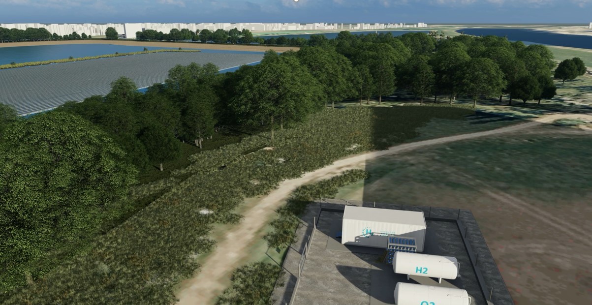 Waterstoffabriek midden Nederland